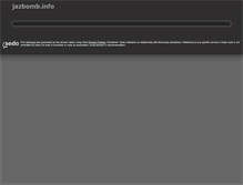 Tablet Screenshot of jazbomb.info